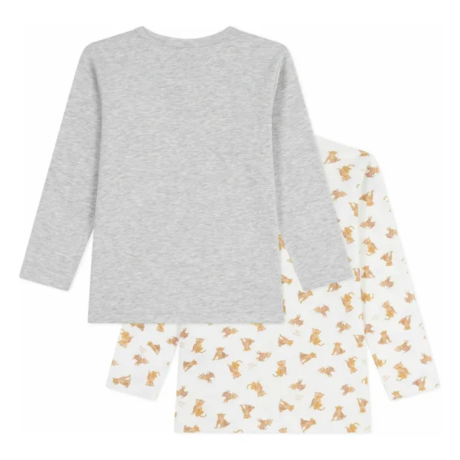 Lot 2 T-shirts Guépards | Blanc