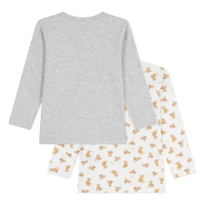 Lot 2 T-shirts Guépards | Blanc- Image produit n°1