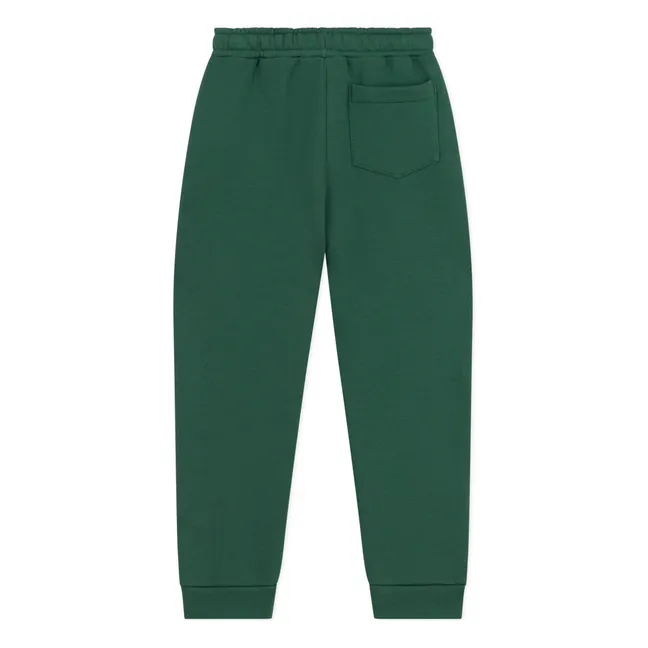 Jogger Elastiqué Cordon Coton Bio | Vert sapin