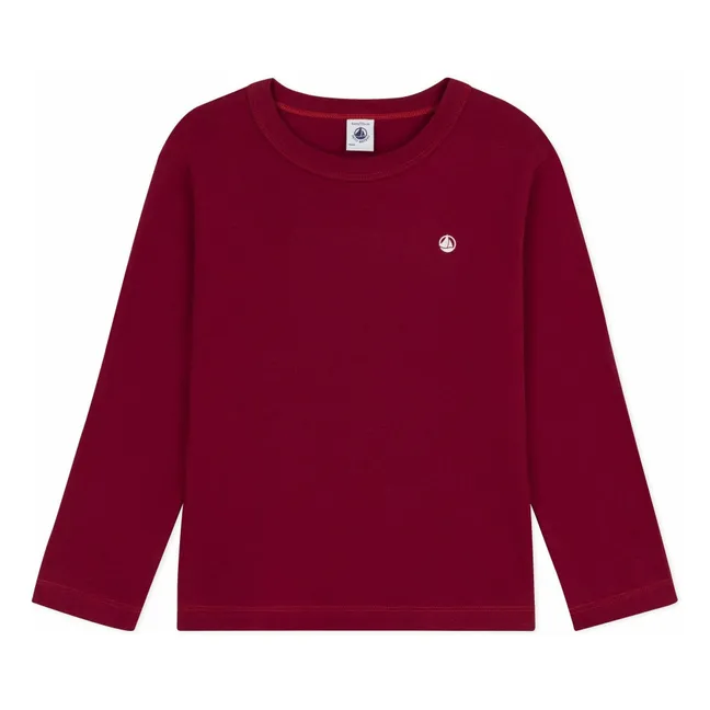 T-shirt Logo Coton Bio | Burgundy