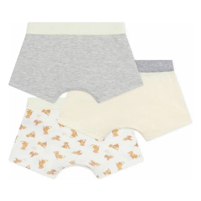 Lot 3 Boxers Guépards | Ecru