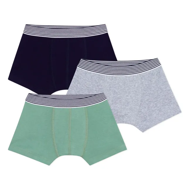 Lot 3 Boxers Unis | Gris