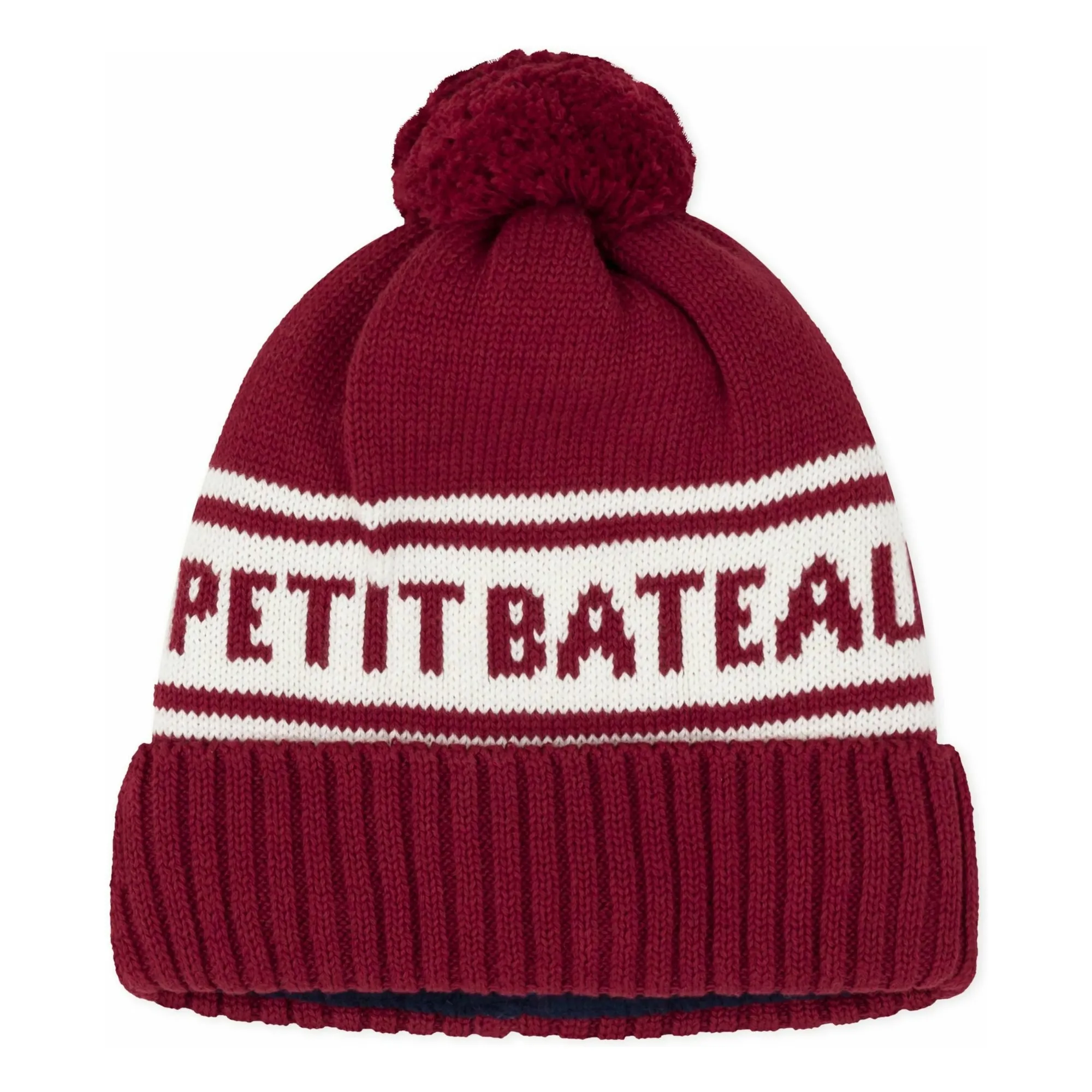 Petit Bateau Burgundy Knit Hat
