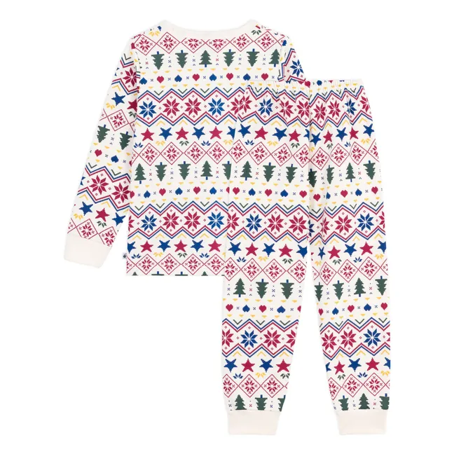 Pyjama Noël Coton Bio | Ecru