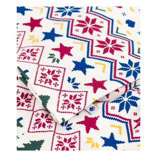 Pyjama Noël Coton Bio | Ecru