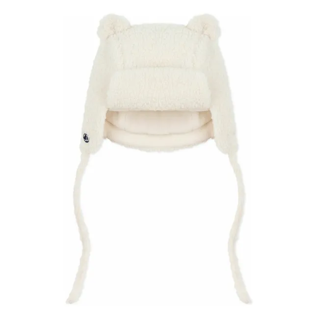 Chapka Façon Sherpa Oreilles | Ecru