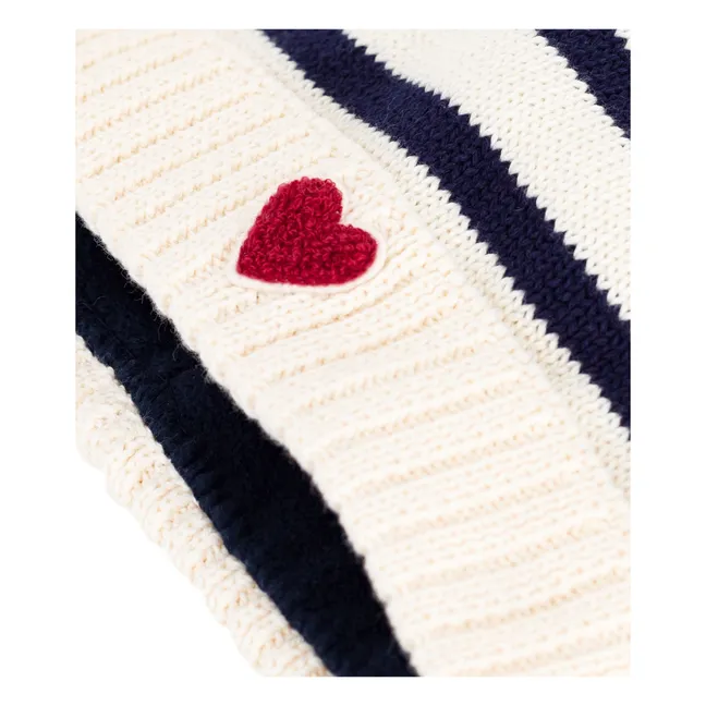 Pompon Marinière hat | Ecru