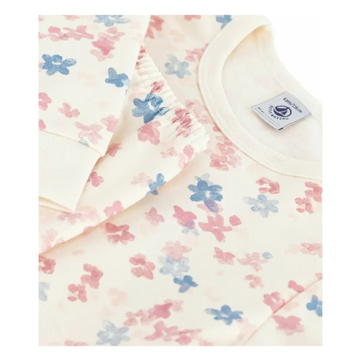 Pijama floral de algodón ecológico | Crudo- Imagen del producto n°3