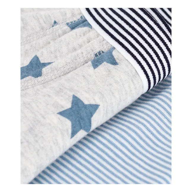 Lot 2 Boxers Rayés | Bleu