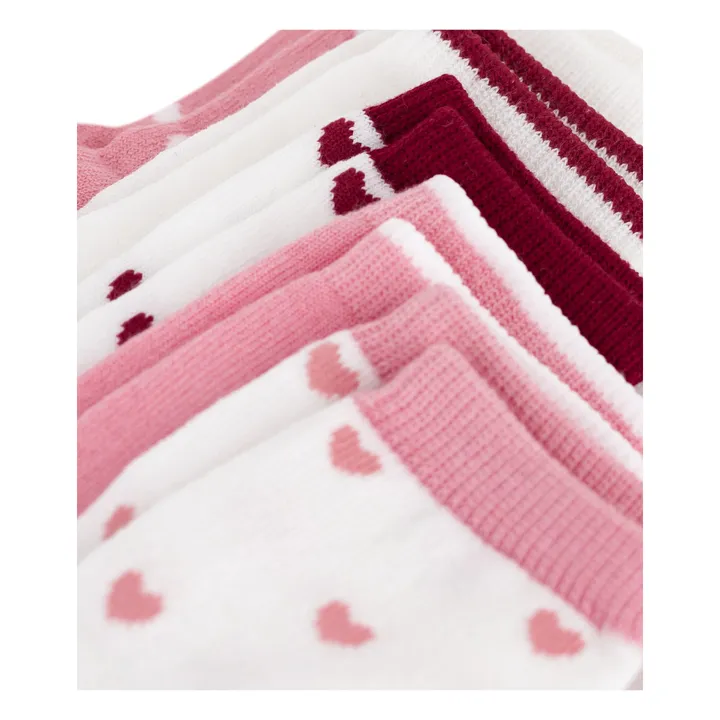 5 Paar Socken mit Herzchen, Baby | Rosa- Produktbild Nr. 1