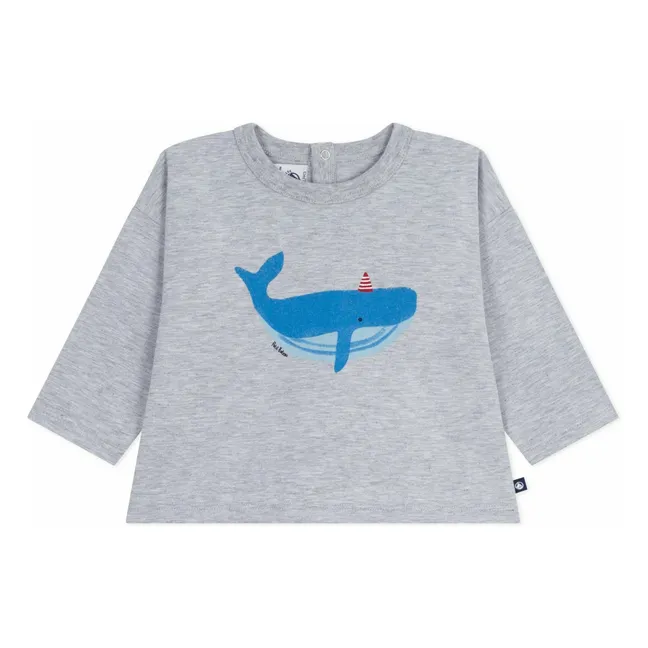 T-shirt Baleine | Gris