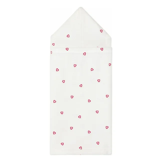 Hearts Bath Cape | Ecru