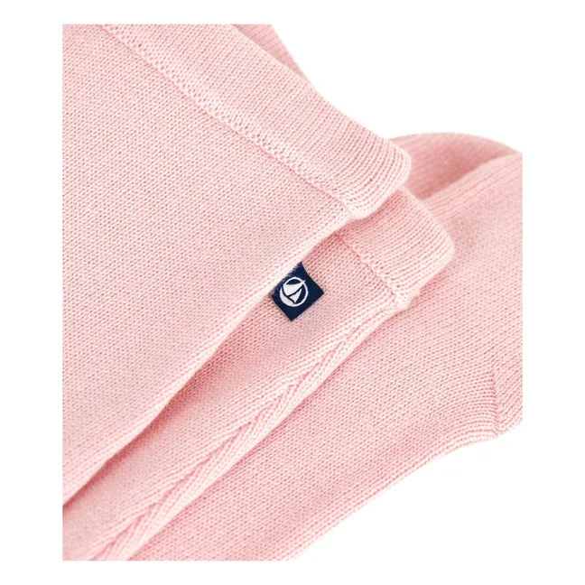 Legging Avec Pieds Maille Laine | Rose