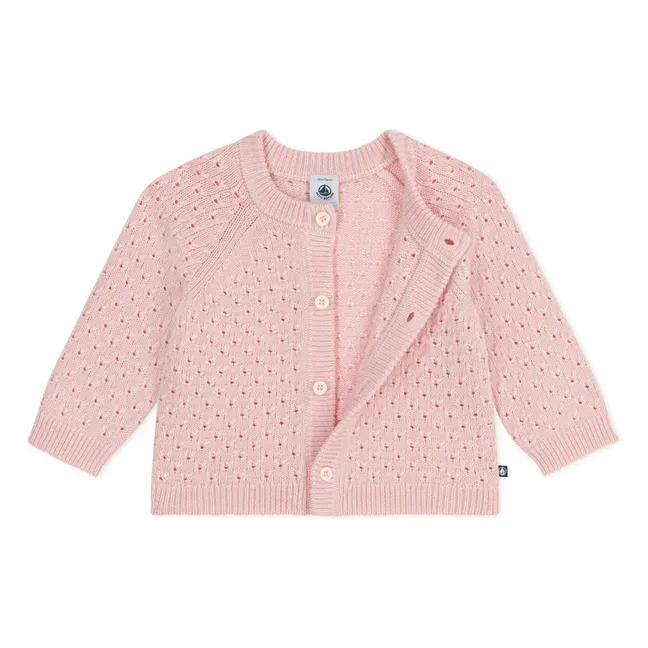 Cardigan Laine | Rose pâle