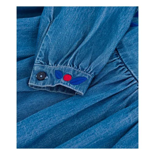 Robe Légère Denim Coton Bio | Bleu jean