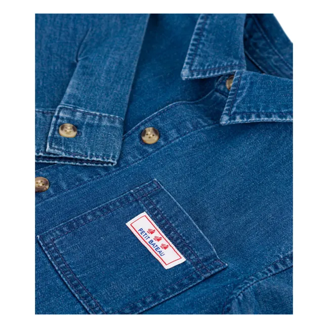 Chemise Jean Logo Coton Bio | Bleu jean
