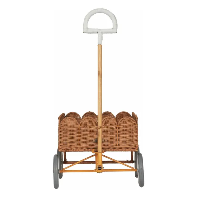 Trolley de ratán Petal