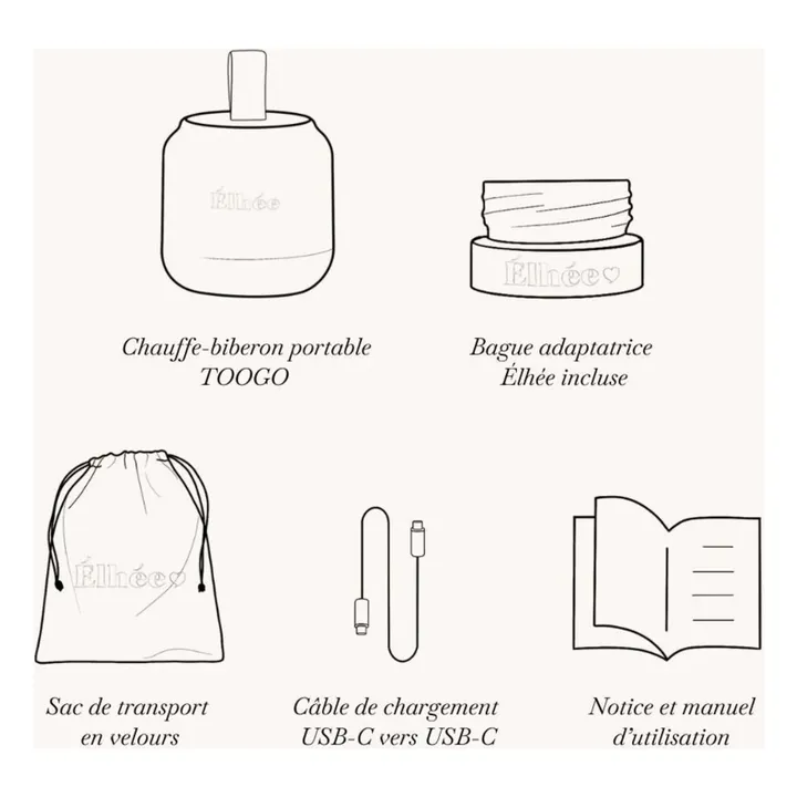 Chauffe-biberon nomade Toogo | Sable- Image produit n°5