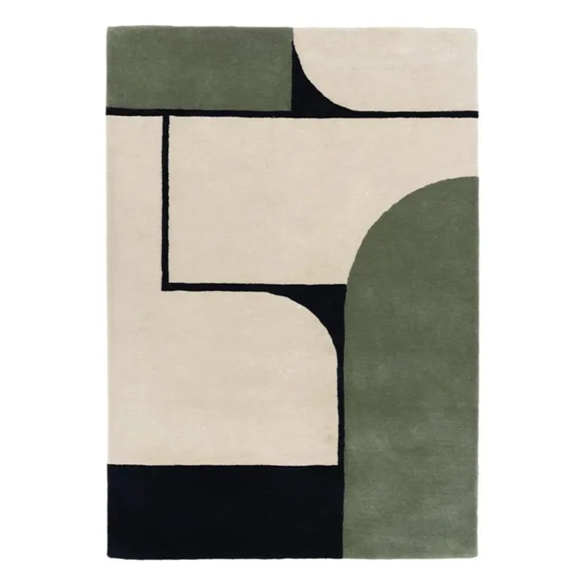 Strada Hand-Tufted Carpet  | Blue Green