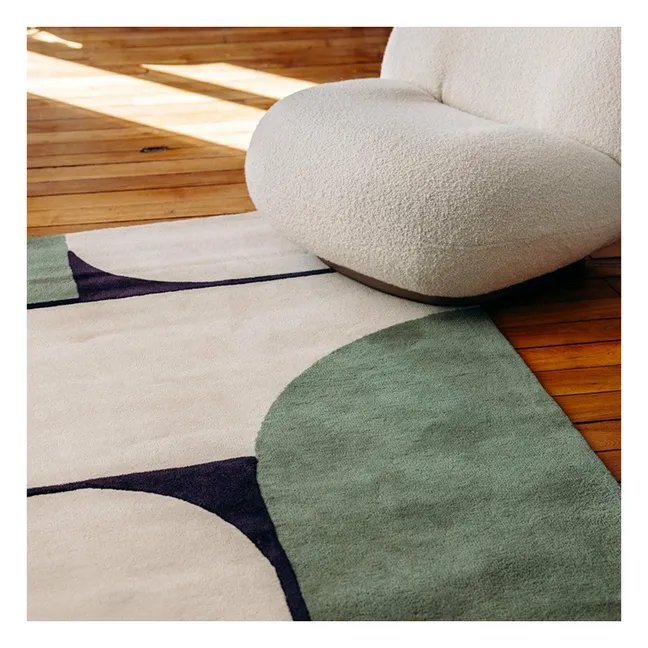 Strada Hand-Tufted Carpet  | Blue Green
