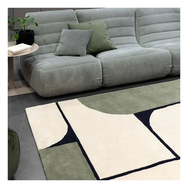 Strada Hand-Tufted Carpet  | Blue Green
