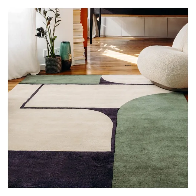 Strada Hand-Tufted Carpet  | Blue Green