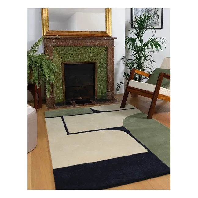 Strada Hand-Tufted Carpet  | Blue Green