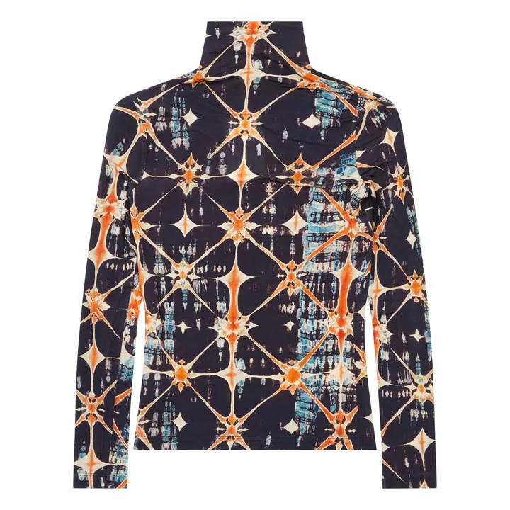 Camiseta con cuello vuelto Aurelia | Naranja- Imagen del producto n°2