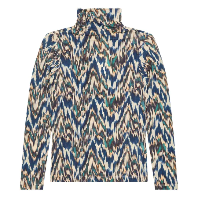 T-shirt Col Roulé Aurelia | Bleu