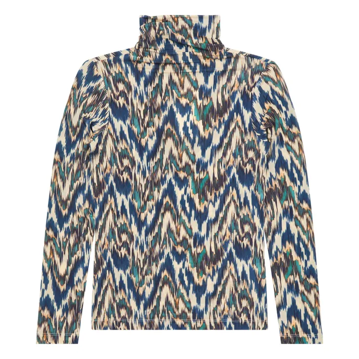 Camiseta con cuello vuelto Aurelia | Azul- Imagen del producto n°0