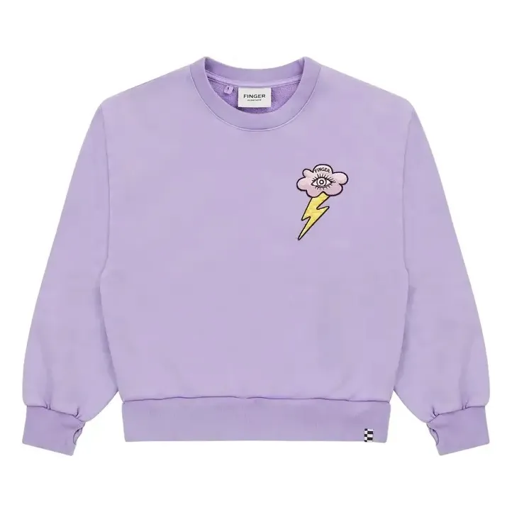 Finger In The Nose Lavender Alma Organic Cotton Sweatshirt