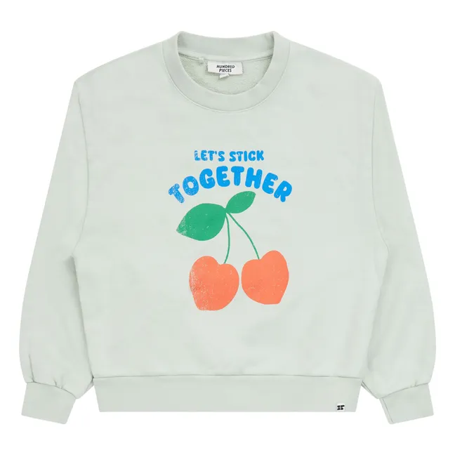 Sweat Alba Coton Bio | Vert céladon