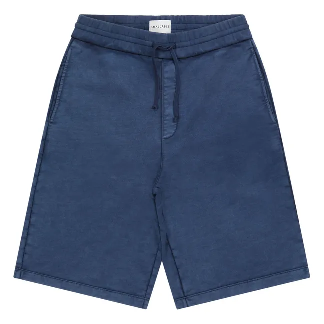 Short Aron Coton Bio | Bleu marine