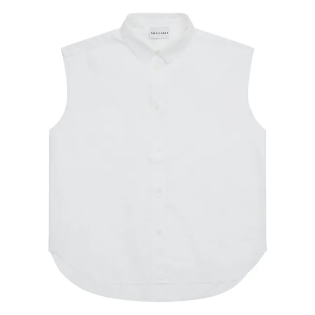 Chemise Sans Manches Laura | Blanc