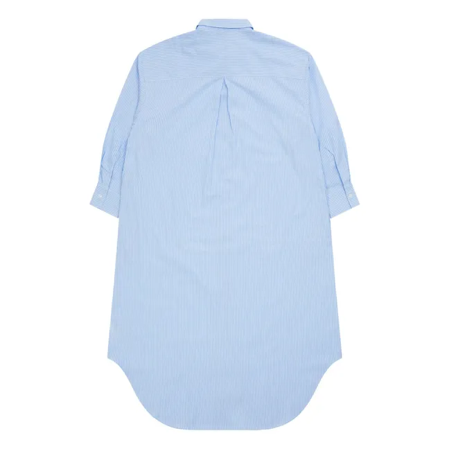 Robe Chemise Melissa Rayée | Bleu Clair