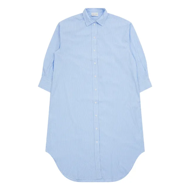 Robe Chemise Melissa Rayée | Bleu Clair