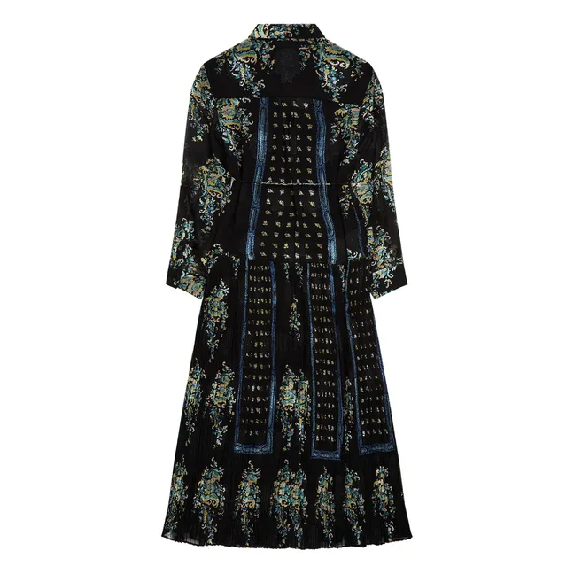 Robe Emilie Soie | Bleu nuit