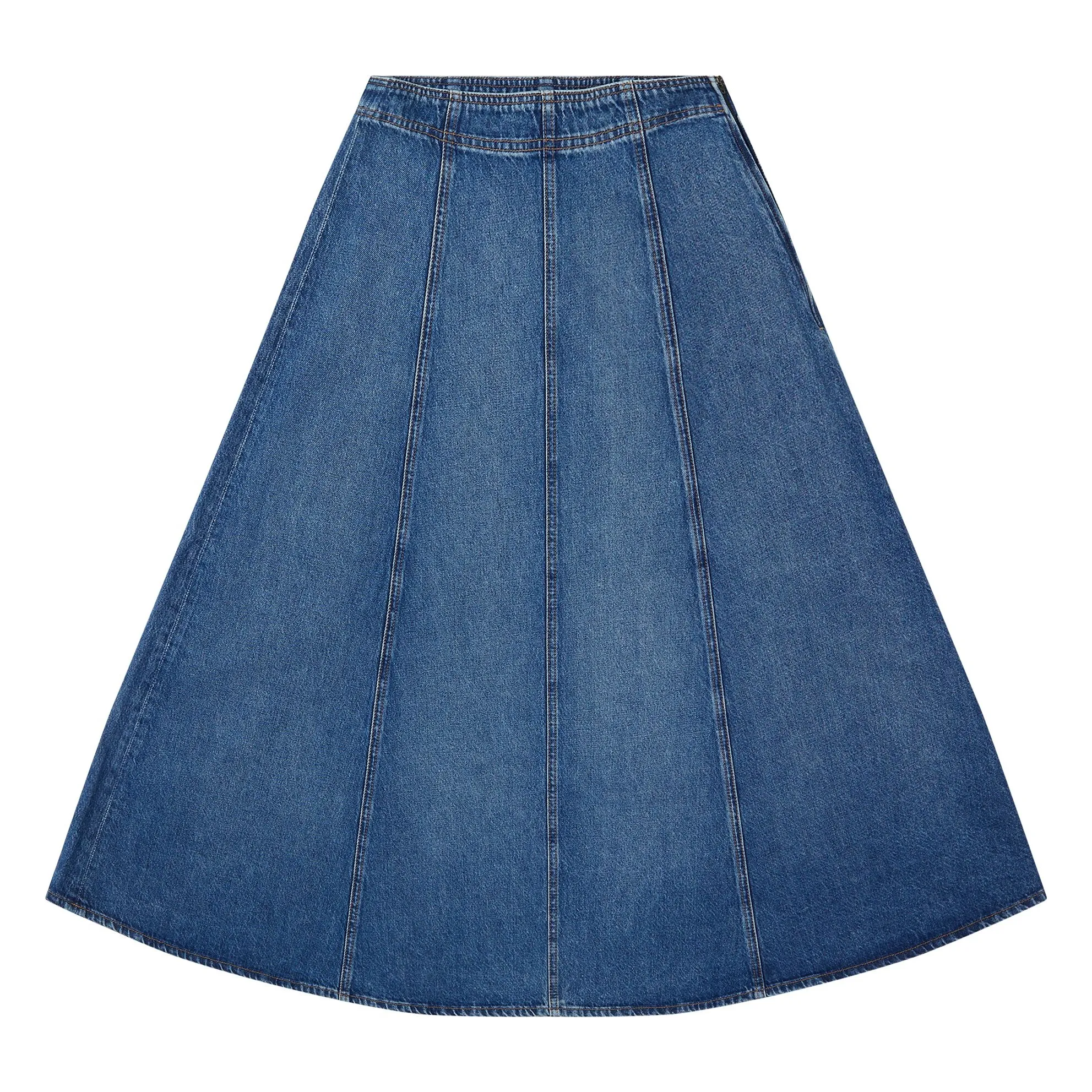 Ulla Johnson Blue The Uma Denim Skirt