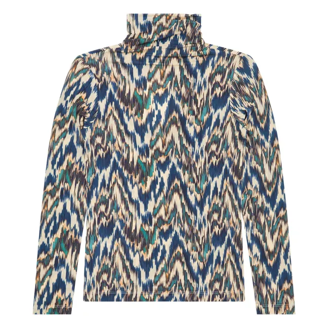T-shirt Col Roulé Aurelia | Bleu