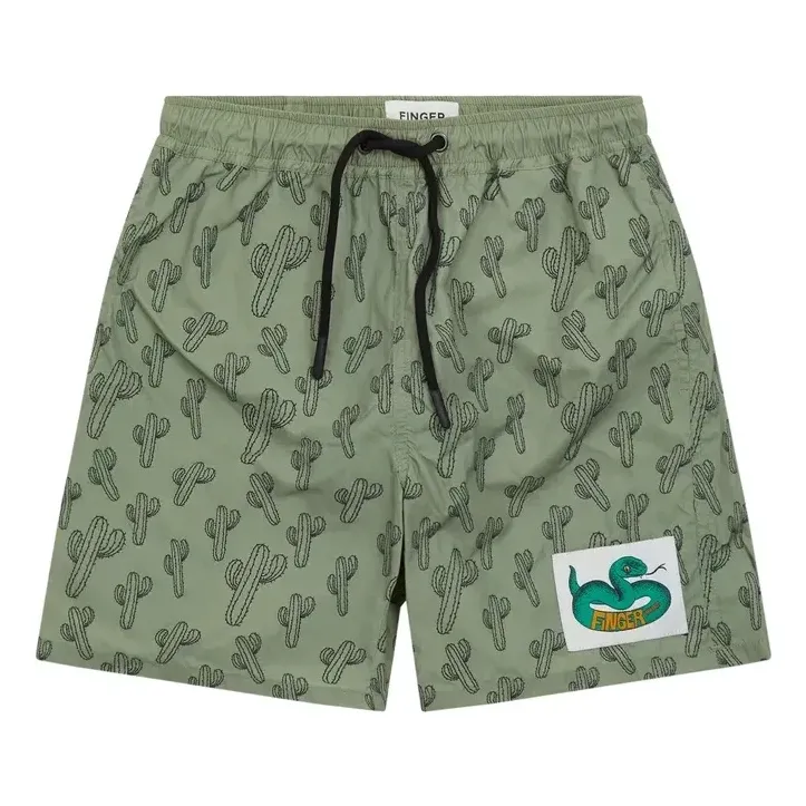 Finger In The Nose Khaki Freeboy Swim Shorts