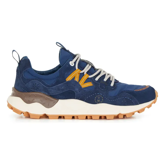 Universal Works x Flower Mountain collaboration - Yamano sneakers  | Navy blue