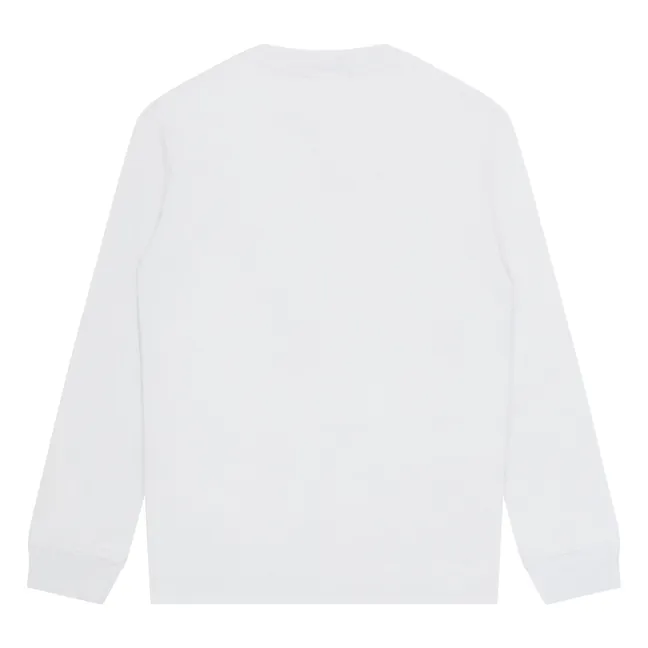 T-shirt Logo Manches Longues | Blanc