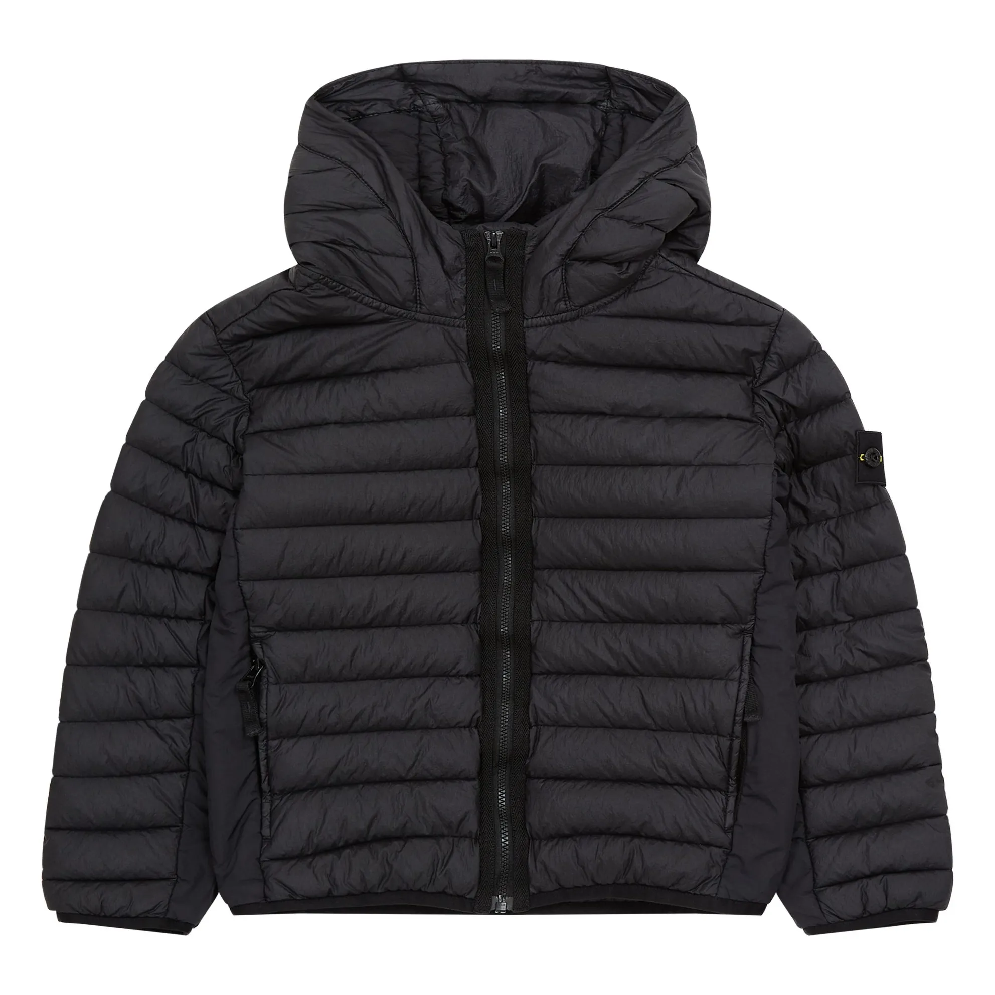 Stone Island Black Logo Down Jacket