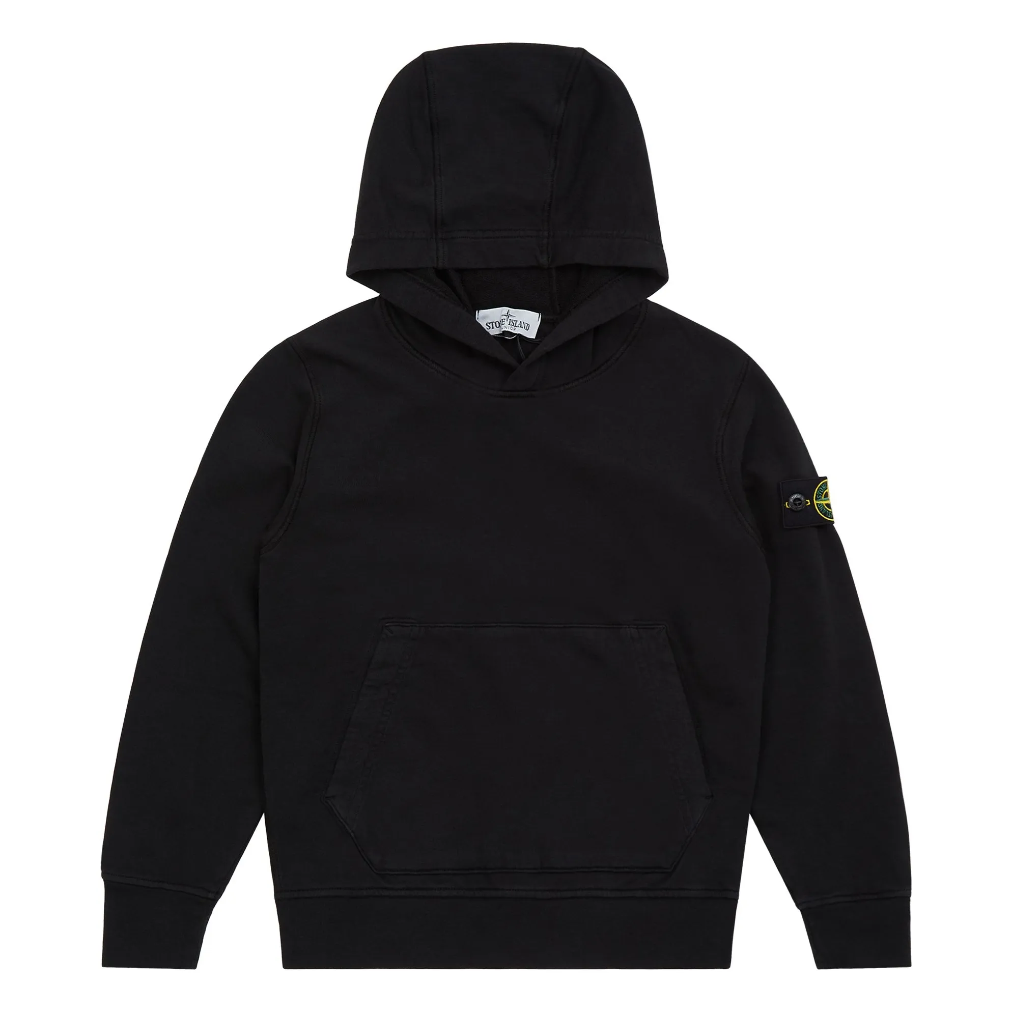 Stone Island Black Hoodie Logo