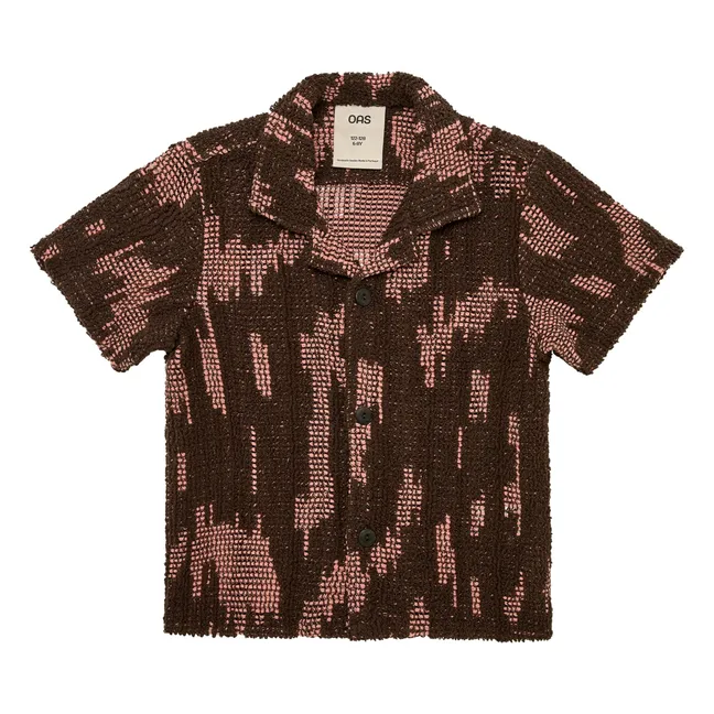 Brink Palmer Camicia all'uncinetto | Marrone