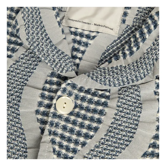 Chemise Como Cuba Waffle | Bleu