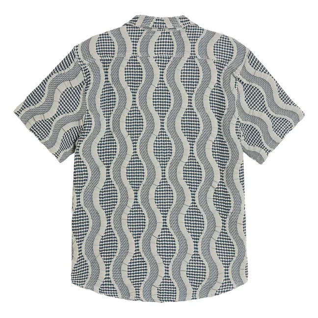 Camiseta Como Cuba Waffle | Azul