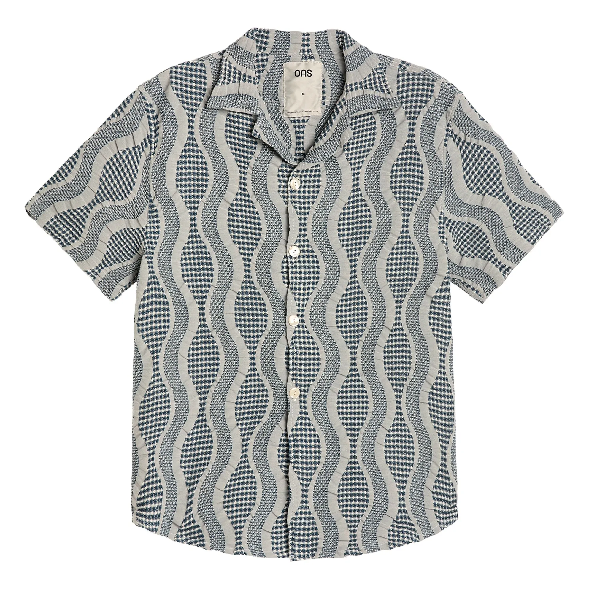 Chemise Como Cuba Waffle | Bleu- Image produit n°0