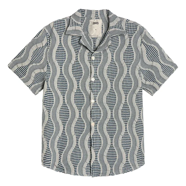 Camiseta Como Cuba Waffle | Azul