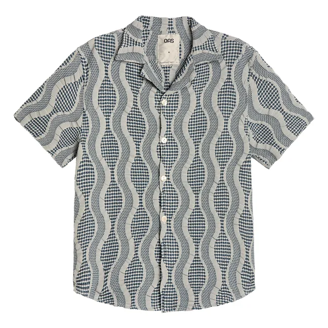 Chemise Como Cuba Waffle | Bleu
